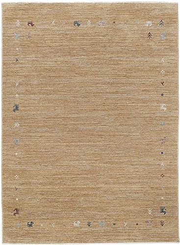 Materiali di alta qualità: i nostri tappeti Gabbeh sono realizzati in poliestere di alta qualità su cotone con una finezza di 320.000 punti/m². Questi materiali di prima qualità garantiscono una lunga durata e un look vintage.