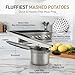 Bellemain 15oz Large Potato Ricer for Mashed Potatoes, Stainless Steel Mashed Potato Masher & Squeezer, Easy-To-Clean Professional-Grade Hand Vegetable Ricer, Kitchen Tool, Food Press & Food Mill