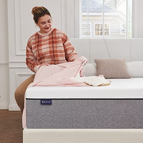 Twin Mattress, Ssecretland 6 inch Gel Memory Foam Mattress with Breathable Cover (Mattress Only) Medium Feels-Bed Mattress in a Box