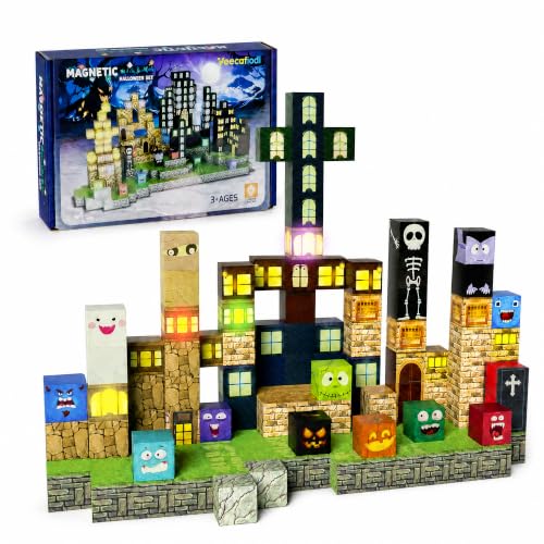 Halloween Magnetic Building Blocks--137 Pcs DROPS TO (MULTICOLOR SET ONLY) - image 1