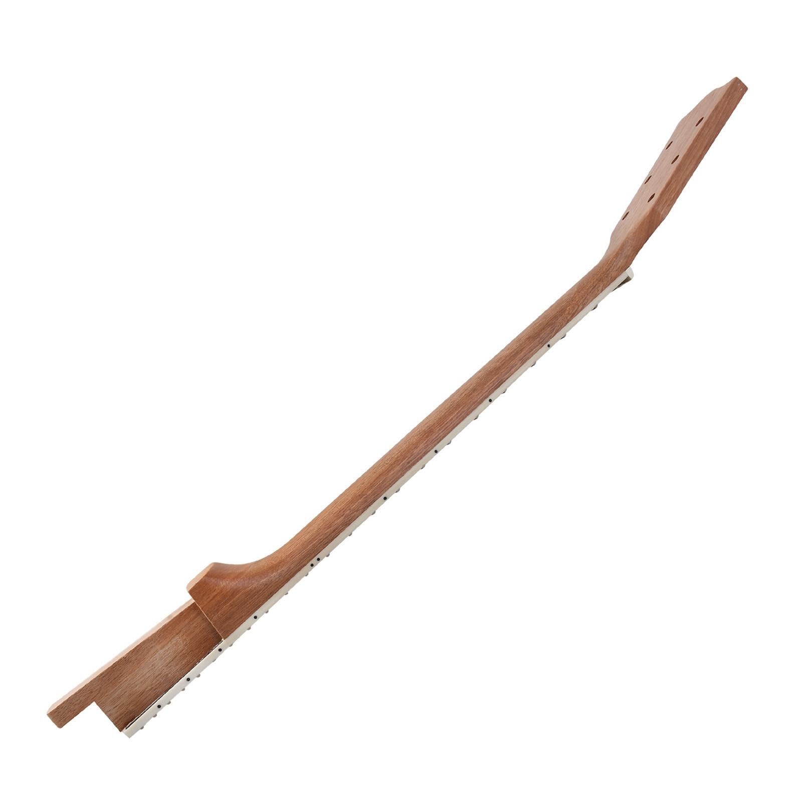 Manico per chitarra, corpo della chitarra con 24 tasti, strumento | dall'estetica incompiuta per musicisti, manico per , corpo della grezzo, tastiera in palissandro elettrico a 22 tasti
