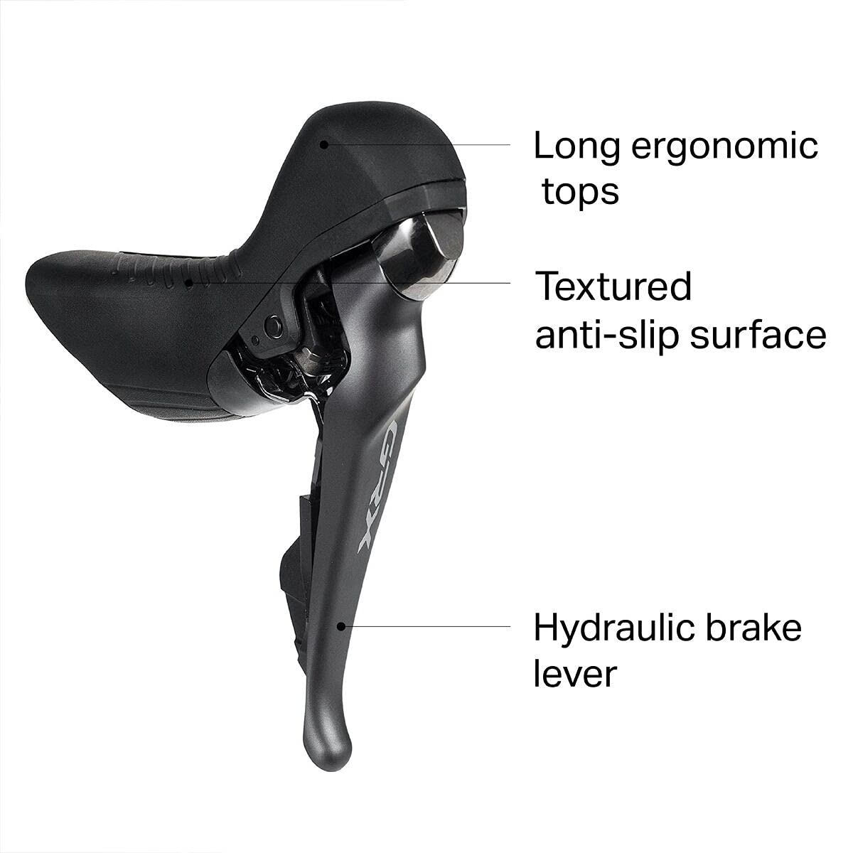 SHIMANO GRX ST -RX810 STI Shifter & Disc Brake Caliper Black, Left/Front