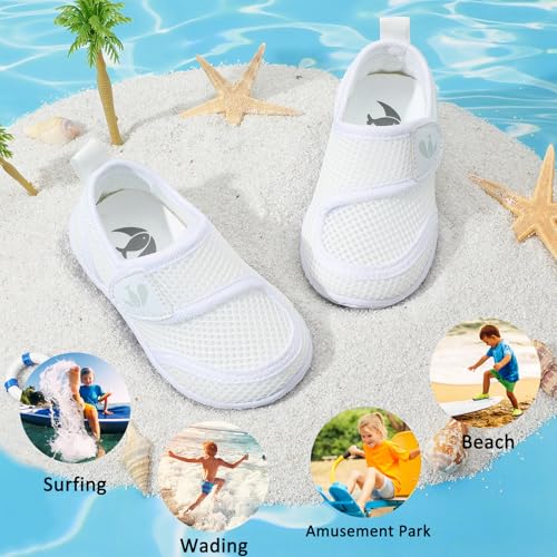 Image of FEETCITY Toddler Water Shoes Boys Girls Swim Shoes Quick Dry Kids Aqua Socks Barefoot for Beach Swimming Pool