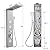 ROVATE LED Shower Panel Tower System with Rainfall and Mist Shower Head, 5-in-1 Shower Panels with Jets and Rainfall and Handheld, Stainless Steel Shower Panel System High Pressure with Tub Spout