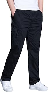 Mens Joggers Casual Cargo Work Trousers Woven Pocket Foot Rope Solid Pants Street Cargo Tie Cargo Pants Outdoor Cargo Pants