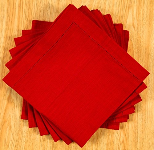 Servilletas de Tela GFI Linen Clubs 18x18 in Rojo Pack 6 miniatura 2