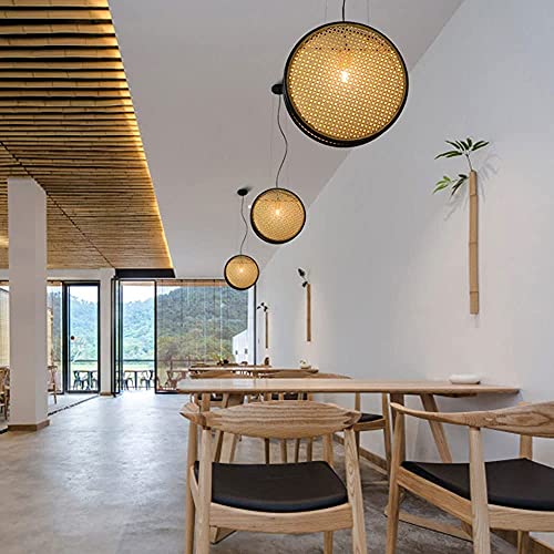 Lámparas colgantes de decoración de cabecera para dormitorios de estilo zen natural 3