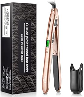 Culwad Hair Straighteners, 2 in 1 Ceramic Flat Iron and Curling Iron with LCD Display, Straightners & Curls with Adjustable Temperature (140-230 ), Dual Voltage