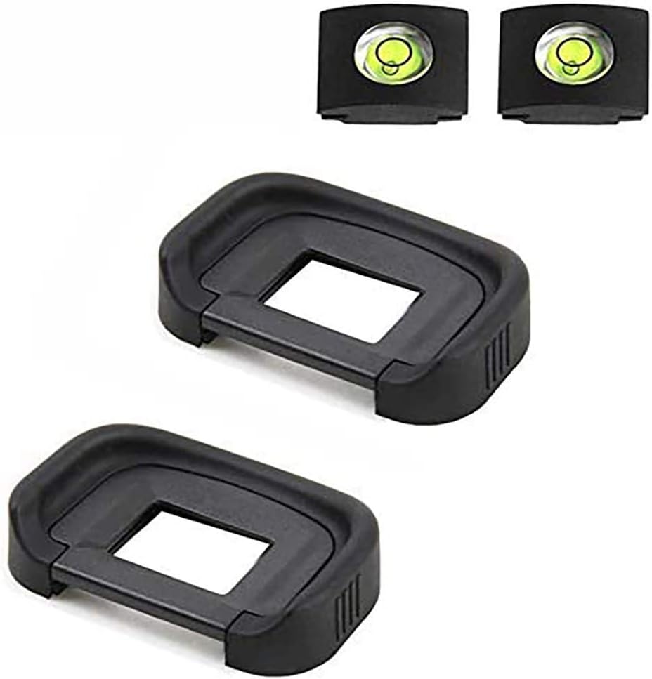 EB Eyepiece Eyecup Eye Cup for Canon EOS 90D/80D/70D/60D/50D/40D/20D/5D Mark II/5D Mark I/6D Mark II/6D Mark I (2-Pack), ULBTER viewfinder Eyecup with Hot Shoe Cover
