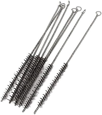 Aexit 8 Pcs Painting Supplies & Wall Treatments 11mm Dia Twisted Wire Brush Tube Pipe Cleaning Cleaner 28.5cm Paint Rollers 11″ Long