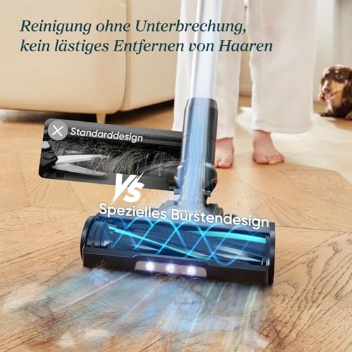 Levoit - Akku Staubsauger - Laufzeit für 100㎡ - Staubsauger Kabellos - Vacuum Cleaner - 99,99 Prozent HEPA-Filter - Selbststehend - Anti Tangle - Für Tierhaare/Teppich/Hartböden/Auto - LVAC-200 MAX – Bild 5