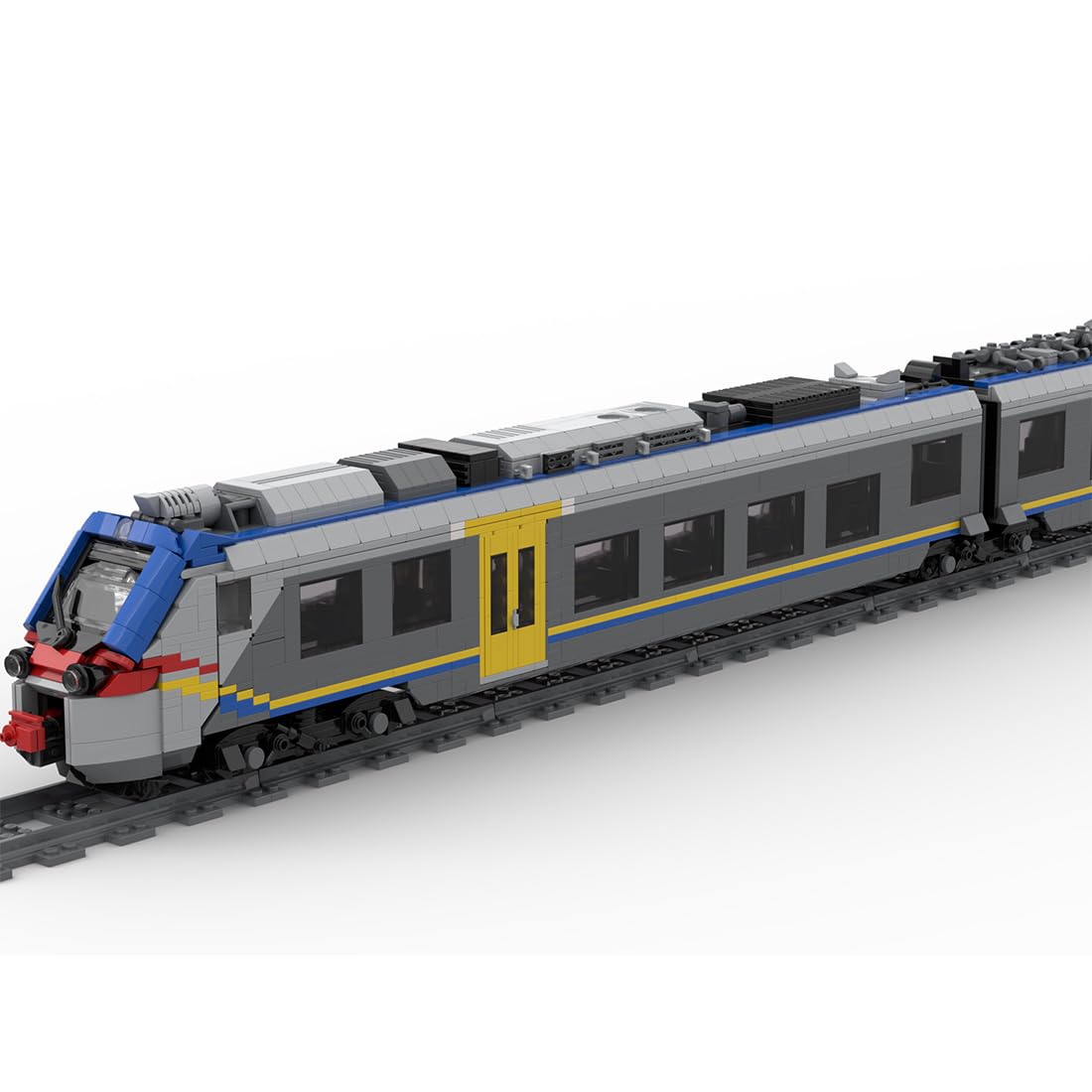 Italienisches ETR104-Elektrotriebzug-Modellset aus Ziegelsteinen (statische Version/4272 Teile)