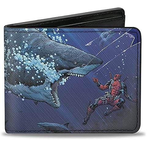 Cartera plegable Buckle-Down Deadpool para hombre Cover