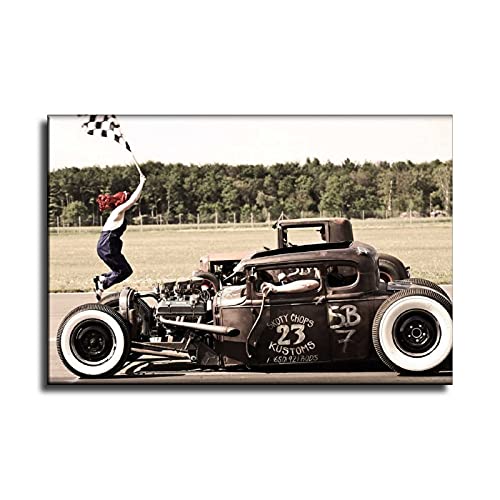 Hot Rod Drag Racing Poster