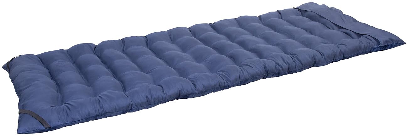 Semptec Urban Survival Technology Feldbettauflage Camping: 2er-Set Weiche XL-Feldbettauflage 190 x 68 cm, dunkelblau, waschbar (Bequeme, für Erwachsene, Urlaub)