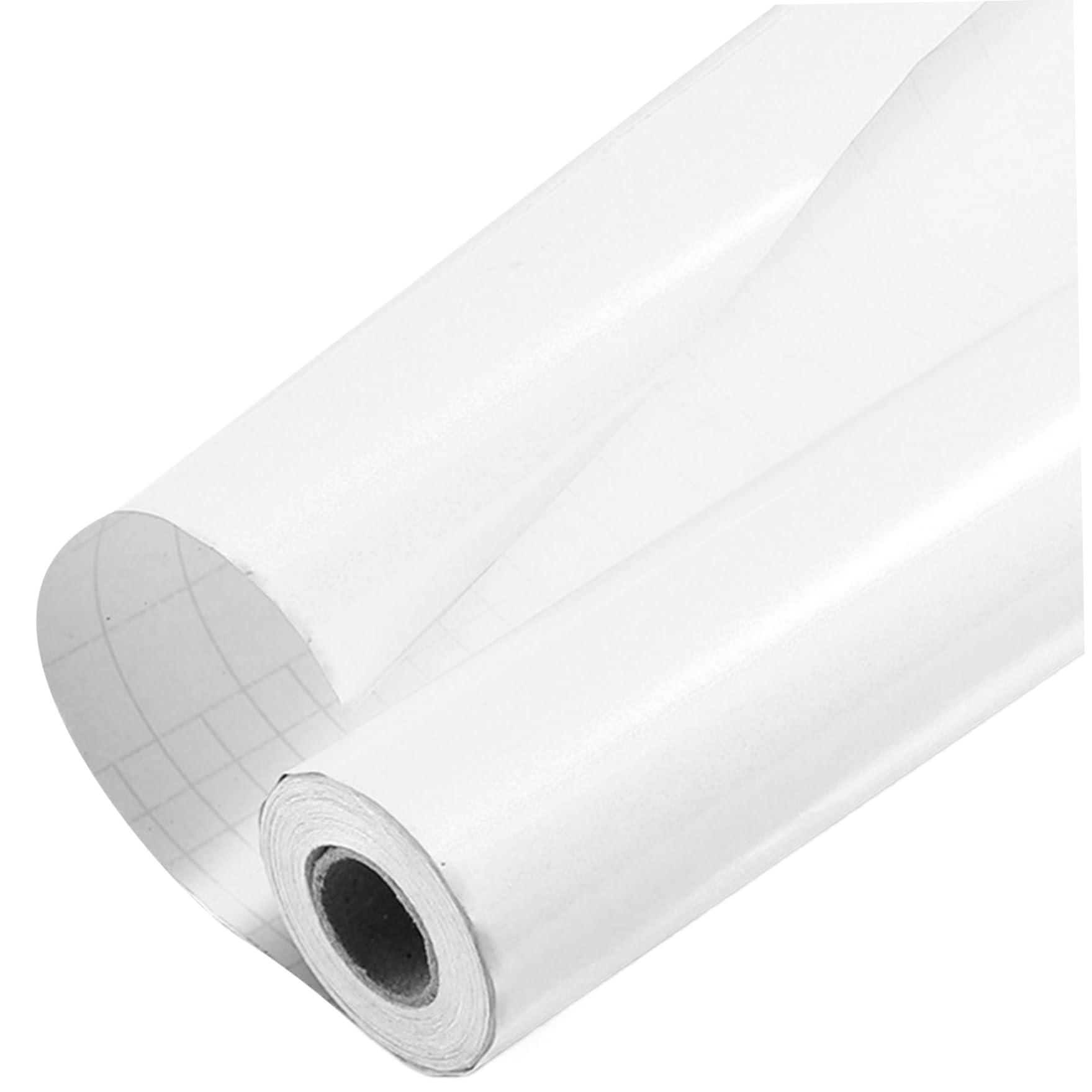 Papier auto-adhésif amovible blanc brillant 118x24 pouces pour meuble