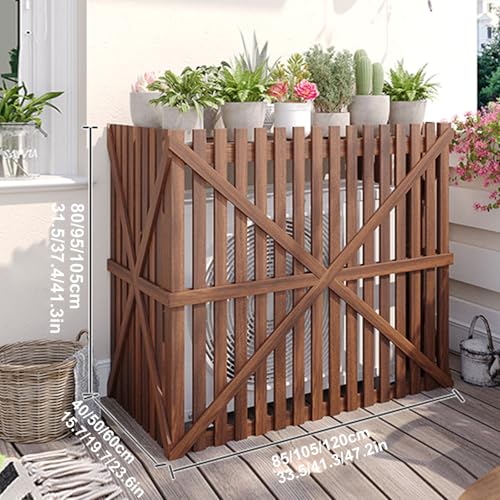 Aire acondicionado de madera para exteriores integrado en jardines 2