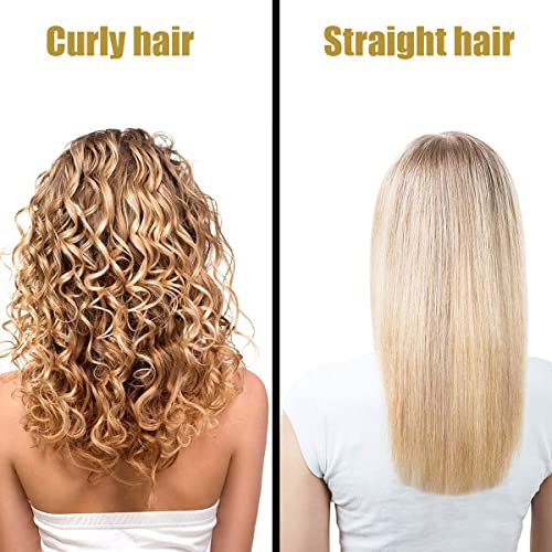 Hot Comb, 2 In 1 Electric Heating Comb, Temp Adjustable Pressing Combs, Hair Straightener Comb, Electric Straightening Comb, Portable Travel Curling Hair Straightening Comb For Men And Women #TOP3