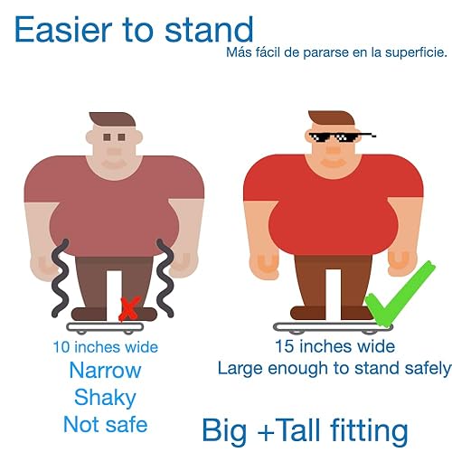 Miniatura 3 de Báscula extra ancha para peso corporal, tamaño extra balanzas para personas pesares, escala de tamaño grande con pantalla externa fácil de leer.