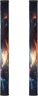 Swirling Starry Skys Refrigerator Door Handle Covers Set of 2 Washable Microwave Handle Cover Fridge Anti-Skid Protector for Kitchen Appliance Oven Dishwasher Decor Handles Sleeve