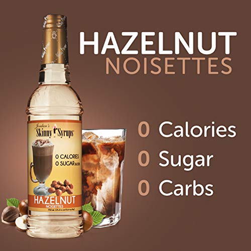 Jordan's Skinny Syrups Sugar Free Coffee Syrup, Hazlenut Flavor Drink