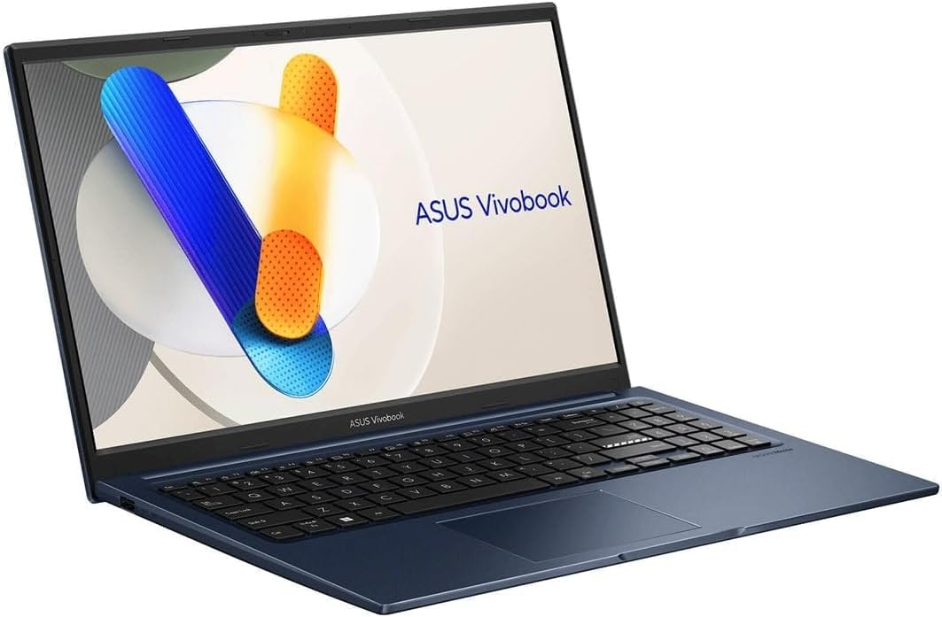 ASUS Vivobook 15 R1504V Laptop, 15.6" FHD IPS Display, Intel Core i3-1315U, 8GB RAM, 512GB SSD, Intel UHD Graphics, Backlit Keyboard, Wi-Fi 6E, Win 11, Quiet Blue