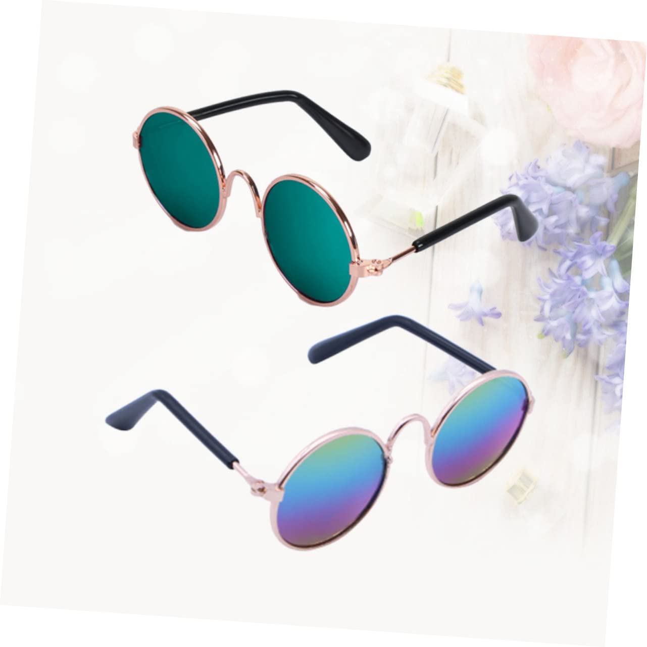 SUPVOX Sun Glasses for Dogs Cats Pet Sunespet Dog Cat and Dog Pet Sunes Pet Sunglasses Spoof Funny Cat Glasses