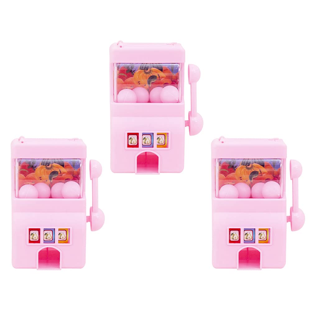 Toyvian 3Pcs Mini Slot Machine Toy Lucky Slot Machine Bank with Spinning Reel Funny Novelty Party Favor Parent- Child Toys for Festival Birthday Party Game Props ( Random Style )