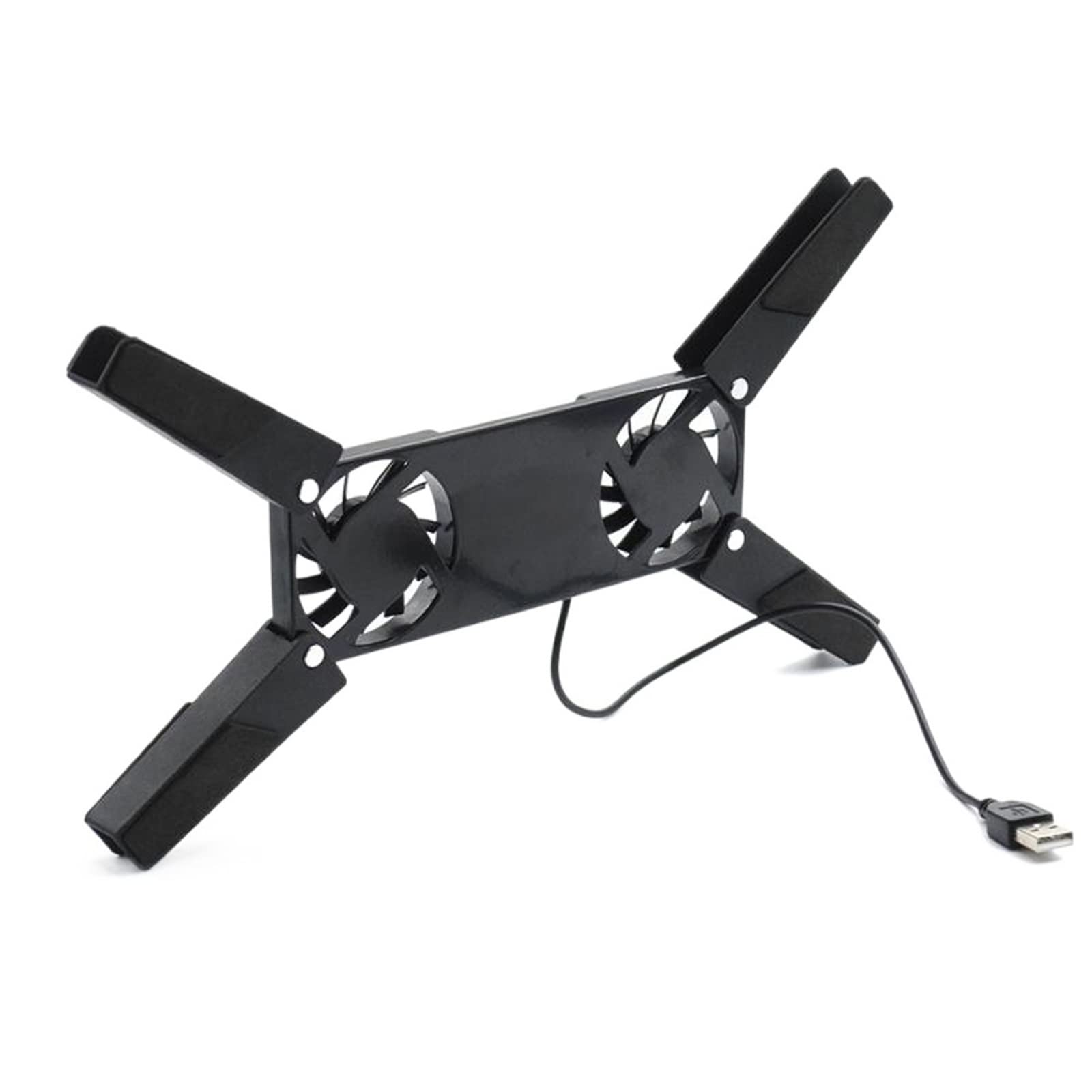 VETCSLaptop Cooler 1Pcs Rotatable USB Fan Cooling Pad 2 Fans Cooler Notebook Cooler Computer Fan Stand for Laptop Notebook Peripherals XNC