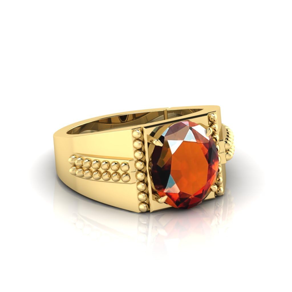 7.25 Ratti Gomed (Hessonite) Original Stone Adjustable Ring For Men And Women With Lab Certified A-02-picture-30