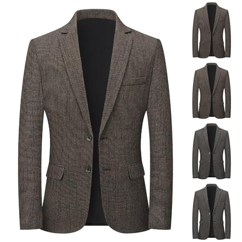 Cambkatl Slim Fit Blazer for Men 2025 Fall Winter Two Button Sport Coat Tuxedo Suit Jacket for Wedding Prom Party2