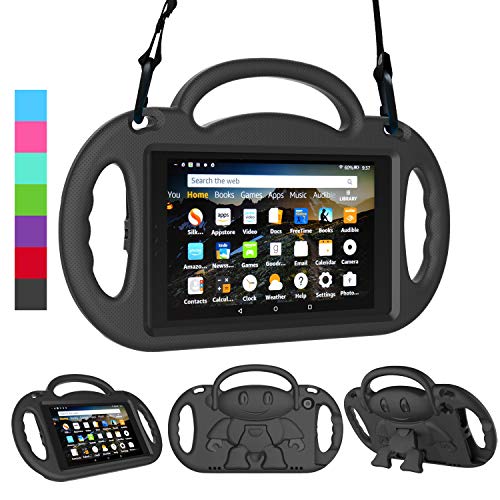 LEDNICEKER Kids Case for Fire HD 8 2018/2017 - Shockproof Handle Friendly Kids
