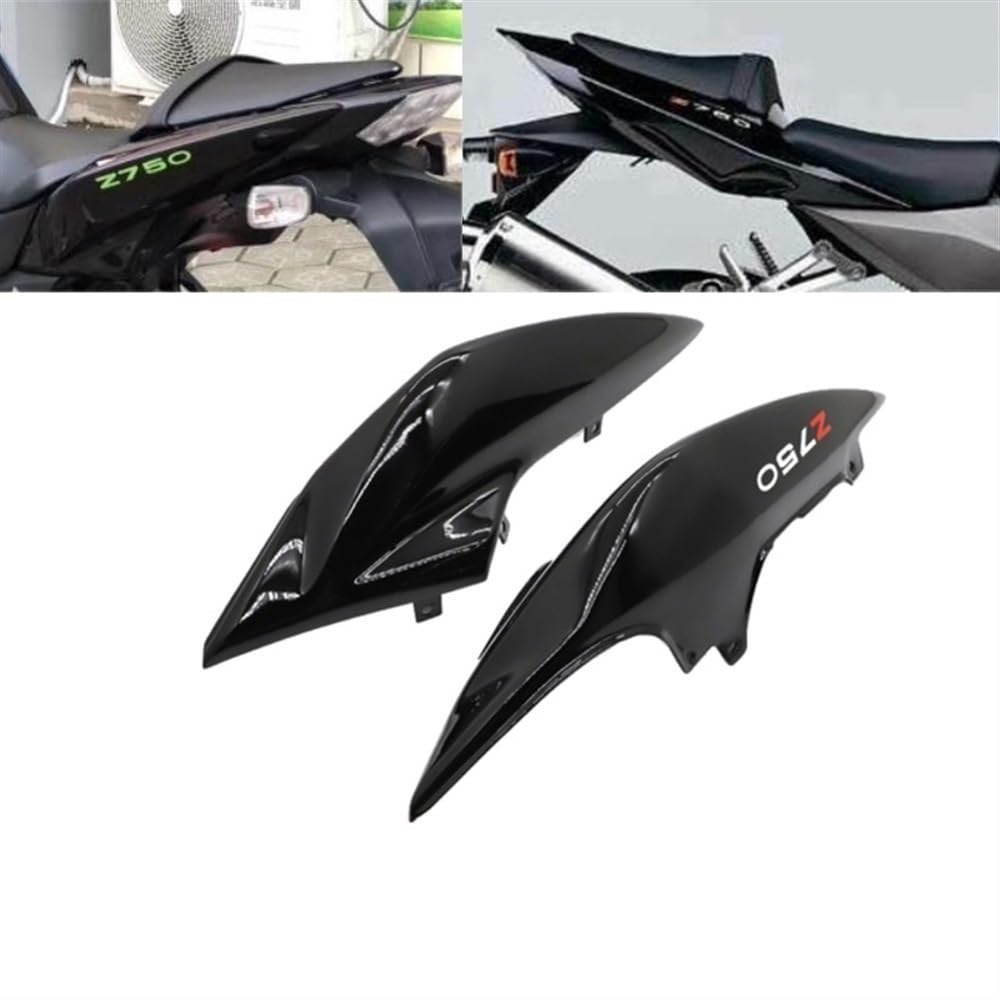 Moto Gobba Posteriore Carena Lato Motociclo Coda Superiore Copertura Sede Cowl Guard Protector Iniezione Carenatura per KA&WA&saki Z750 Z-750 Z 750 2007 2008 2009-2012(Black)