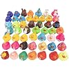 Kangaroo Mini Rubber Ducks Bulk Pack of 50 Floating Baby Bath Toys for Kids - Classroom Rewards - Pool Party & Birthday Party Favors for Kid - Small Rubber Duck for Easter Baskets Stuffers for Kids