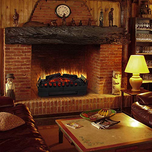 Syntrox Germany Elektrischer Kamineinsatz mit Heizung und Flammeffekt-4