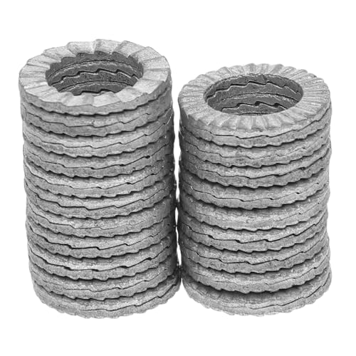 20Pcs Wedge Locking Washers Heavy Duty Vibration Grip Washers for Secure Fastening for Industrial and Home Use Silver Finish