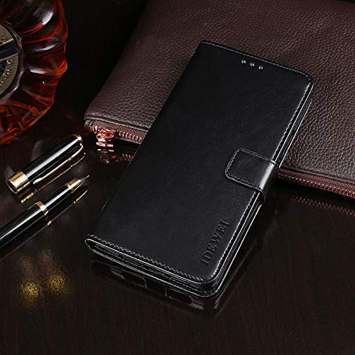 BOCTECH Cover per Blackview A80 / A80S, Custodia a Libro Portafoglio in Pelle PU e Silione Morbido con Porta Carte, Magnetica e Supporto Flip Case Antiurto per Blackview A80 / A80S, Rosso