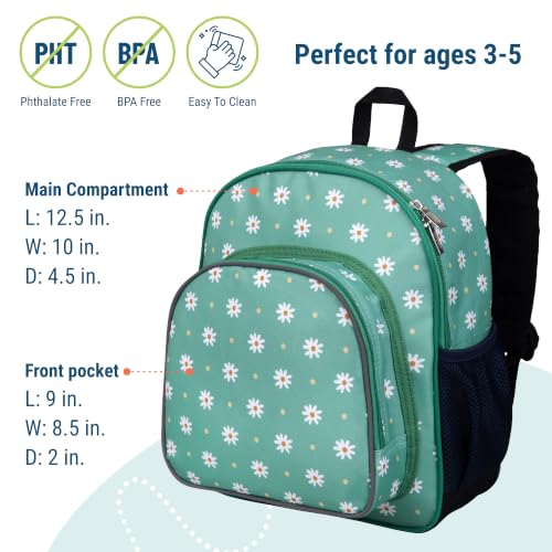 Image of Wildkin 12 Inch Preschool Backpack for Kids, Daisy