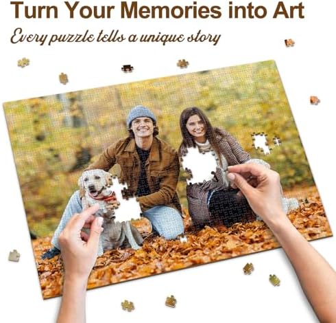 Custom Puzzles from Photos, 300/500/1000 Piece Puzzle for Adults, Personalized Jigsaw Puzzles with Photo Text, Photo Puzzles Personalized Gifts for Family Pet Birthday Mother's Day Father's Day - 4