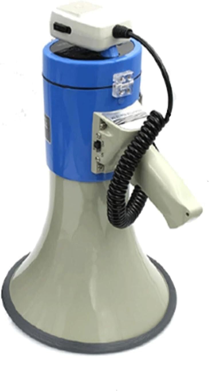 Megafono Portatile con Sirena incorporataMegafono portatileAltoparlanteMicrofono staccabileRegistrazioneAltoparlante modernoSuono Chiaro
