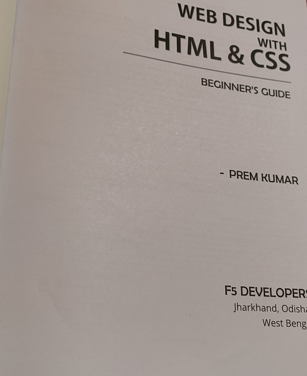 Web Design With HTML & CSS : HTML & CSS Complete Beginner's Guide ...