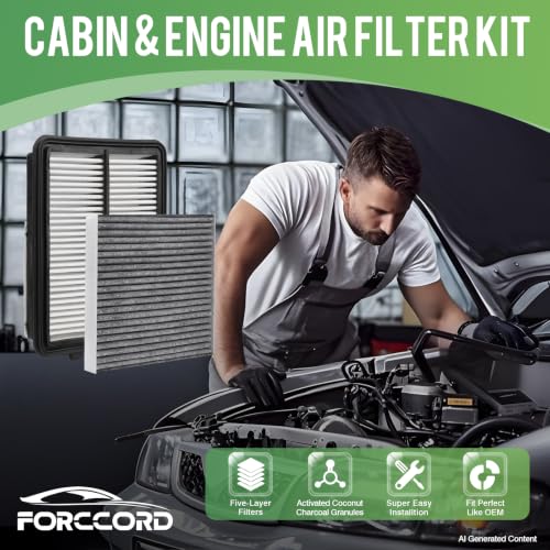 Image of Cabin & Engine Air Filter Combo for Nissan Kicks 1.6L Gas 2018-2024