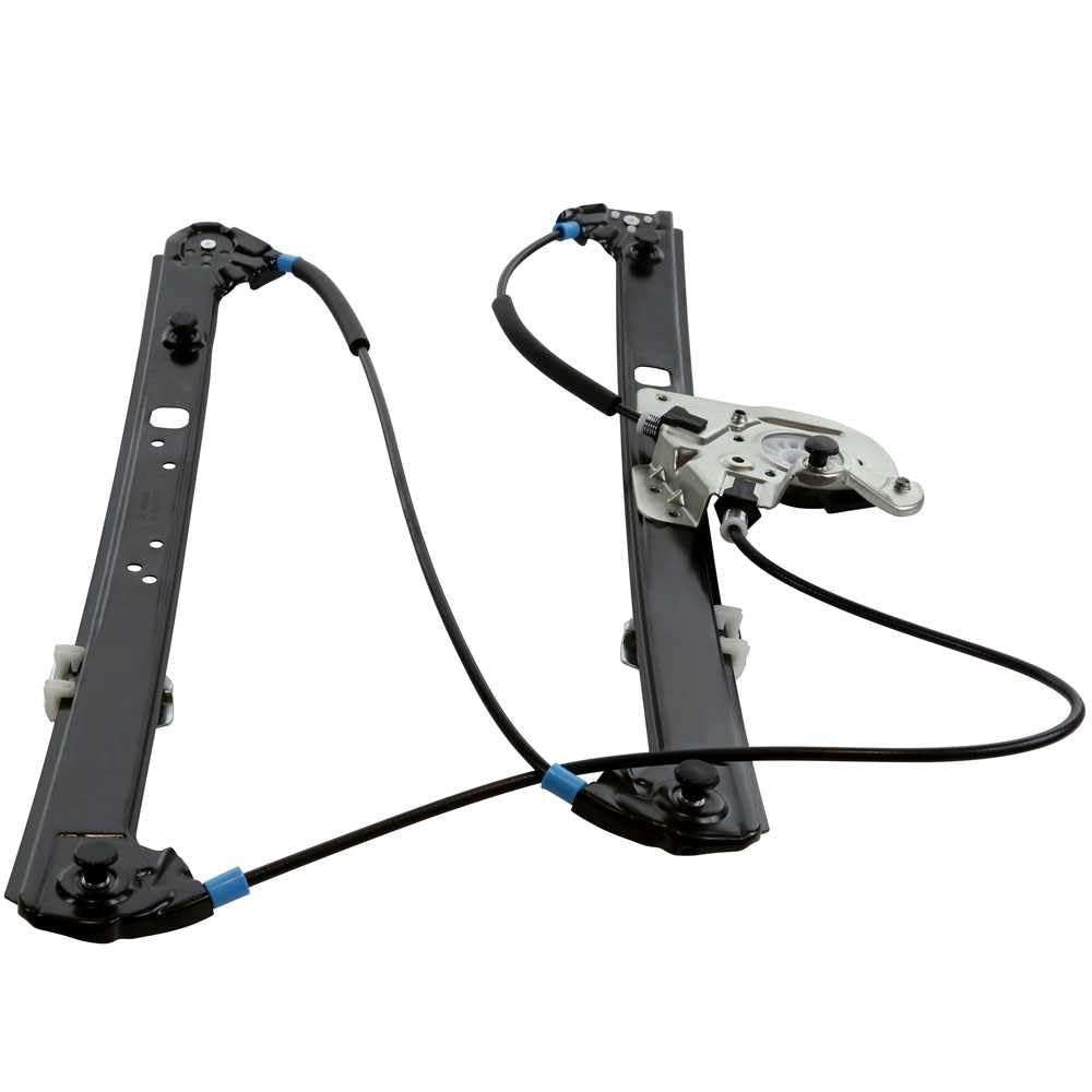 1pc Window Regulator Front Right Side Power Without Motor for BMW for X5 4.4L 2000-2006 & 3.0L 2001-2006 & 4.6L 2002-2003 & 4.8L 2004-2006 1pc Metal and Plastic 25.2 in-Depth