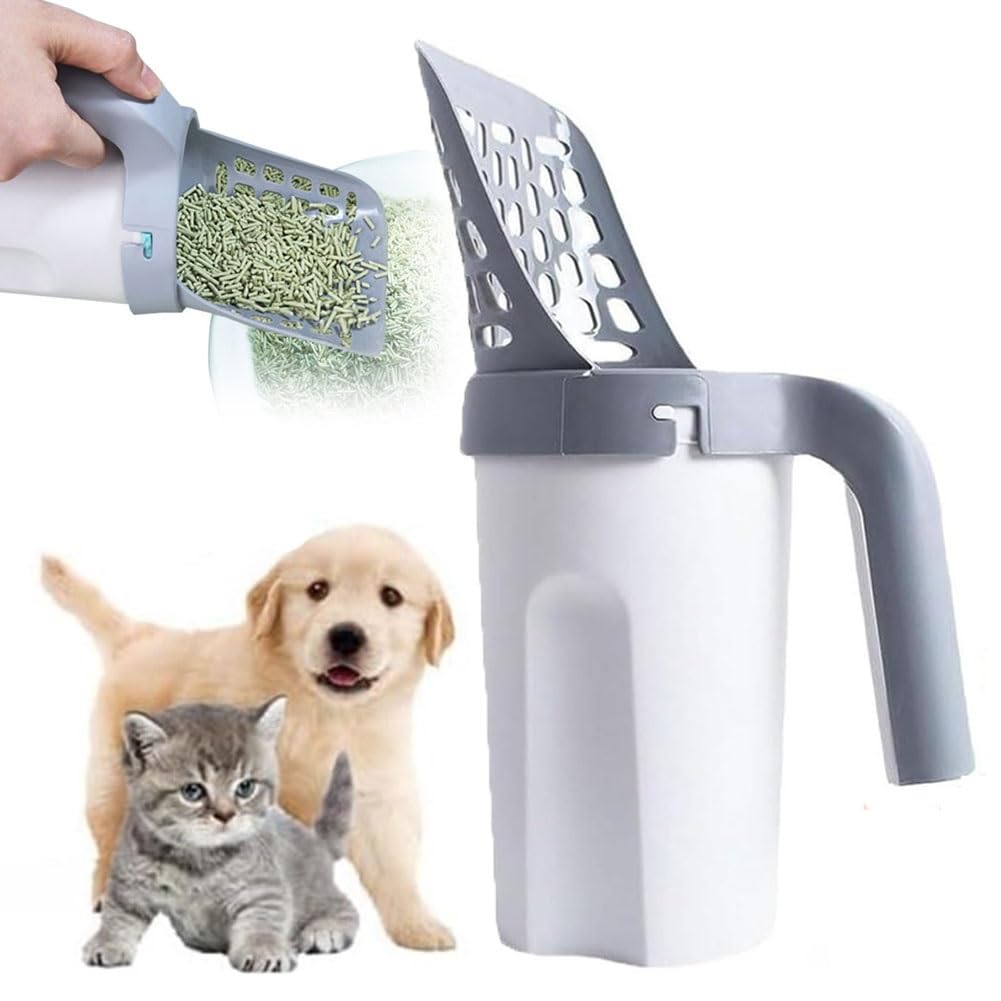 Paletta Lettiera Per Gatti Meowbud Con Supporto E Sacchetti - Antiadere, Senza Sforzo - Foto 9