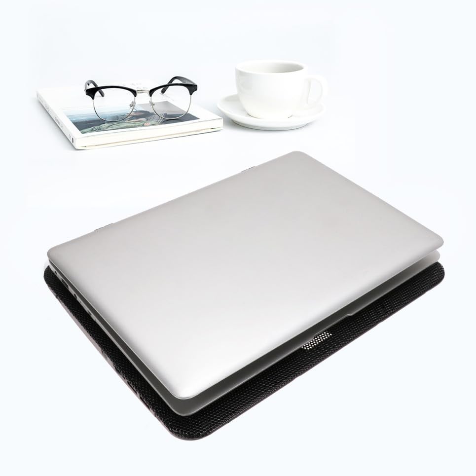 Base ajustable para laptop con ventilador 15.6 pulg negra miniatura 7