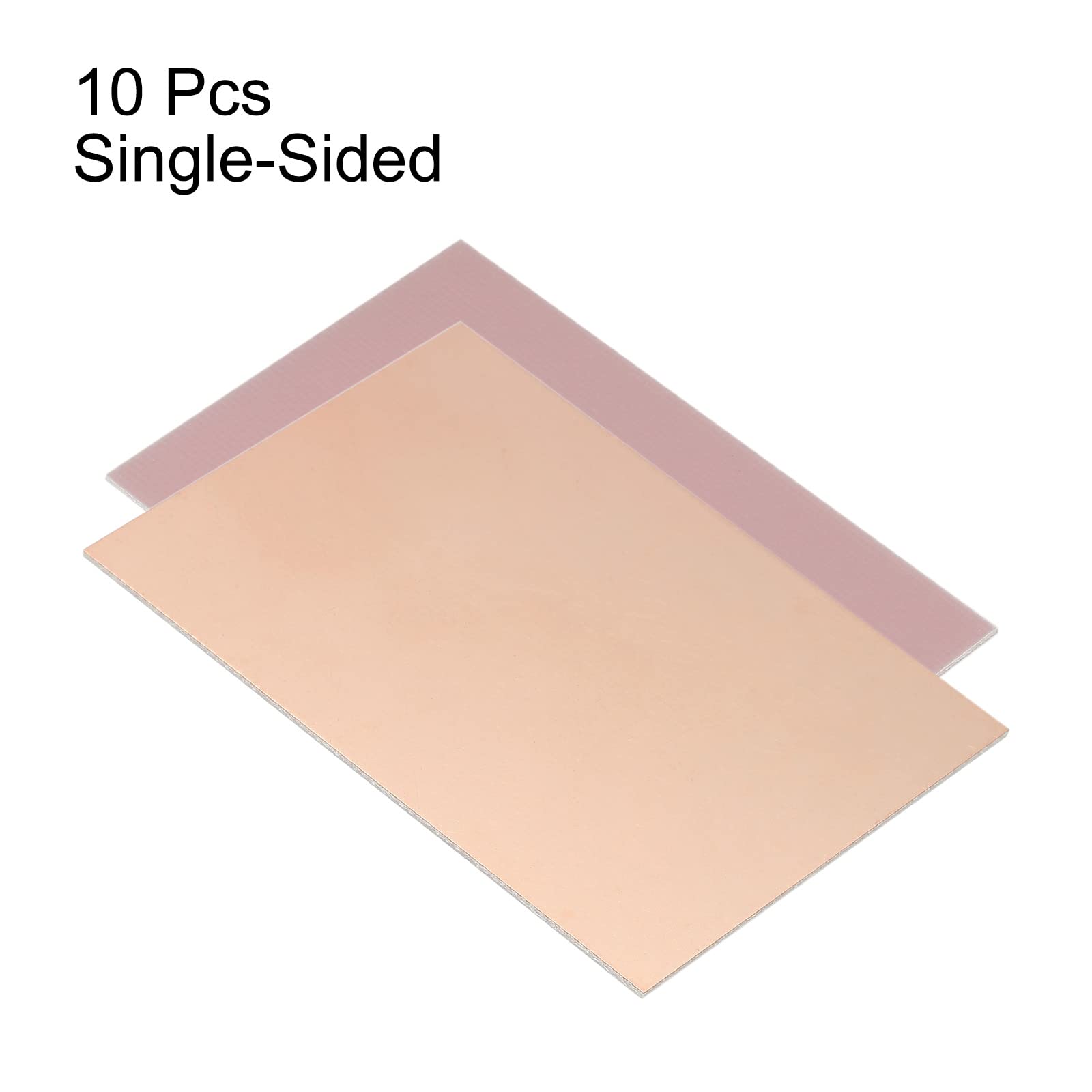 PATIKIL FR4 Laminato Rivestito in Rame a Lato Singolo PCB, 10 Pezzi 70 x 50 x 0,8mm Circuito Prototipo Universale Placcato in Rame