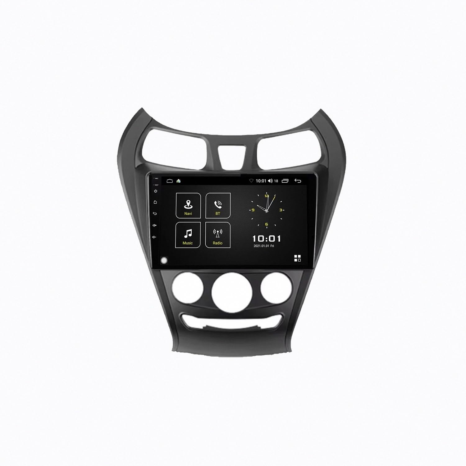 Radio Macchina Touch Screen per Hyundai Eon 2012-2019 Wireless Carplay Android Auto Stereo Auto Bluetooth Ips con Pantalla Táctil con Gps, 4 Nucleo 1G+32G
