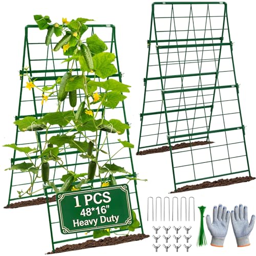 Heavy Duty Cucumber Trellis Thickened for Raised Garden...