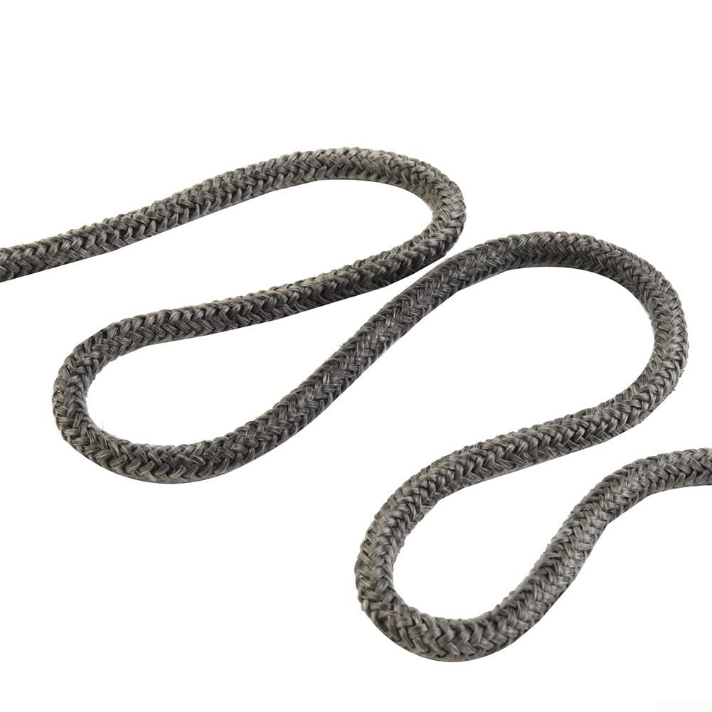 Corda resistente al calore, Guarnizione for porta della stufa a legna in corda di fibra vetro nera 6-8 mm diametro 2 m lunghezza(8mm)
