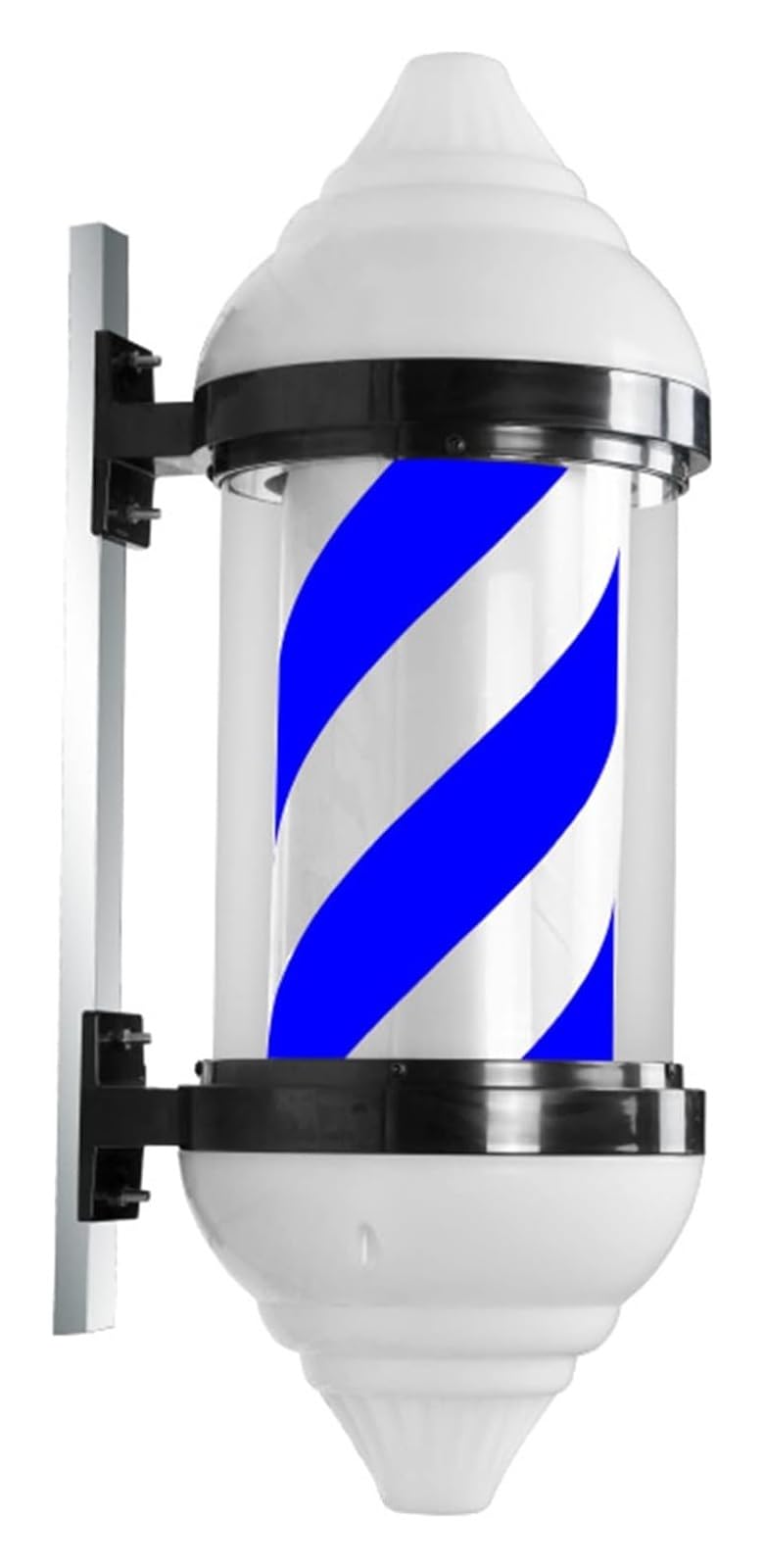 Kinkiety LED Barber Pole Wodoodporny Barber Pole Barbershop PC Tube Retro LED Obrotowe Światło Zewnętrzne Wodoodporny Znak Kinkiet, 4, 4，4